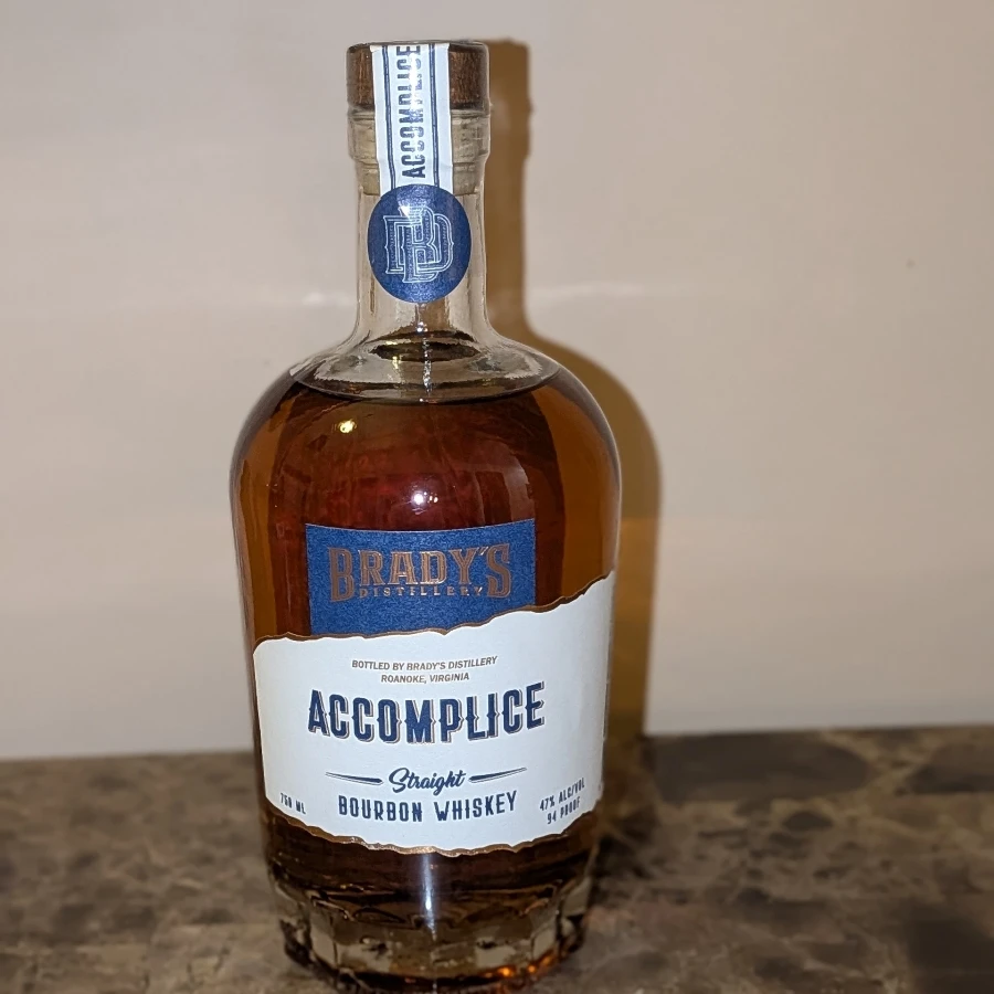 Brady's Accomplice Straight Bourbon Whiskey