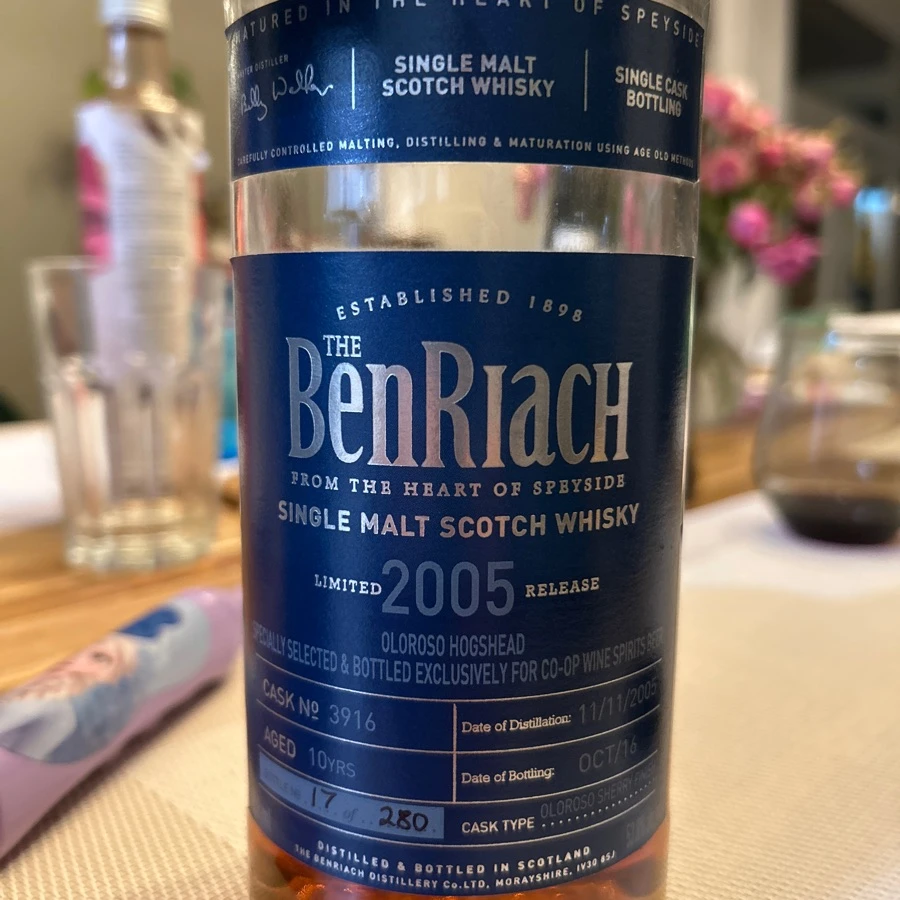 Benriach 2005 10 Year Single Cask #3916