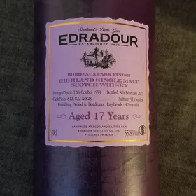 Edradour 1999 2017 (17 years) Bordeaux Cask Finish