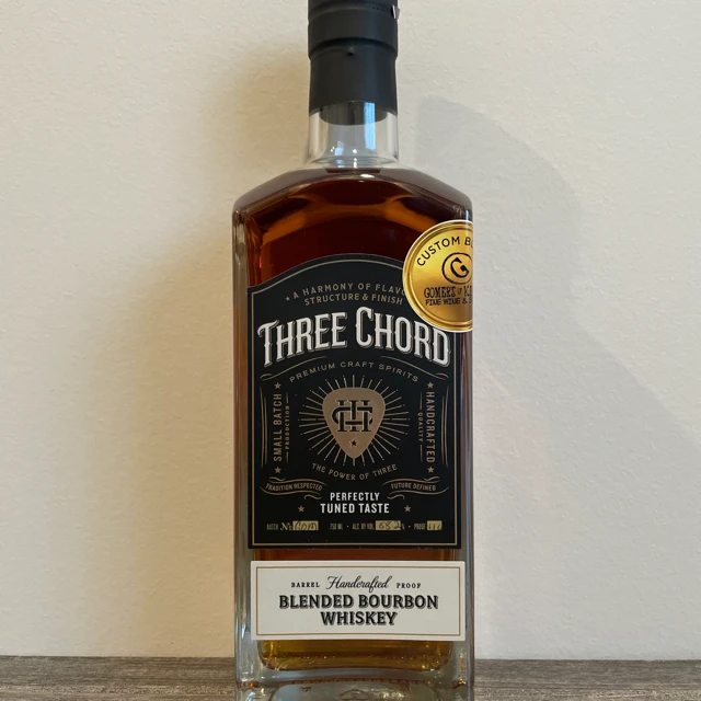 Three Chord Barrel Proof Blended Bourbon Whiskey - Custom Blend (Gomer's of Kansas)