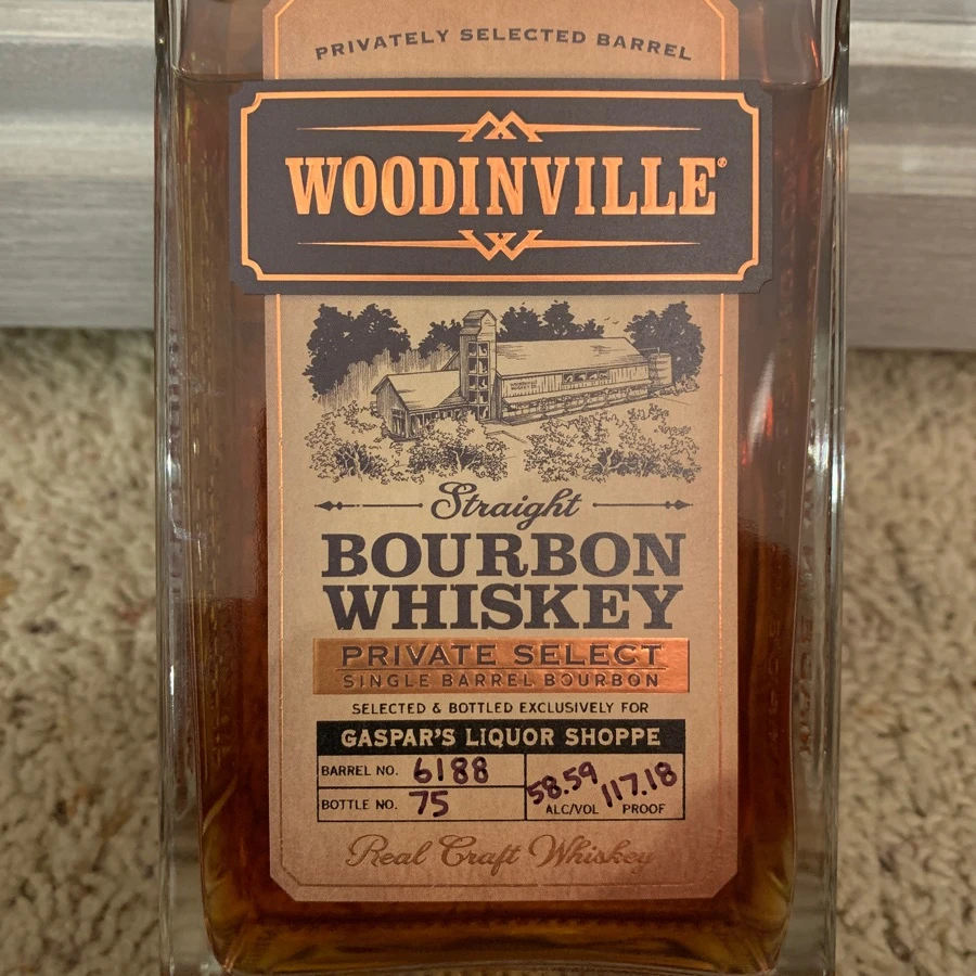 Woodinville Straight Bourbon Whiskey Private Select - Gaspar's