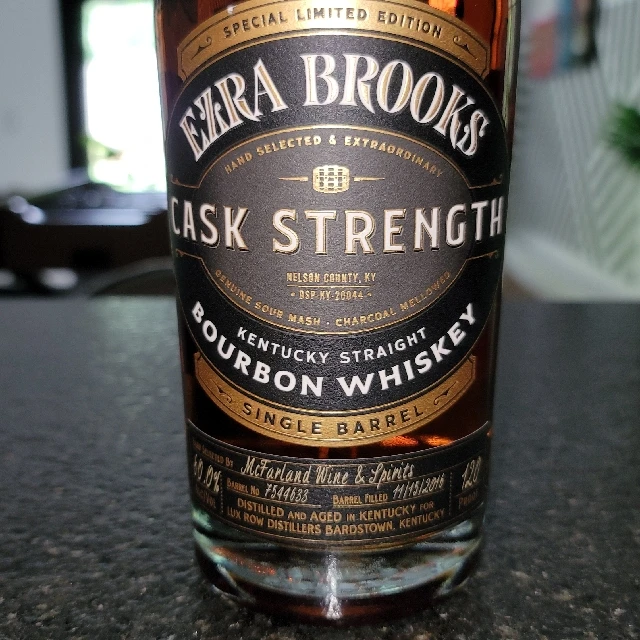 EZRA BROOKS CASK STRENGTH MCFARLAND WINE AND SPIRITS PICK