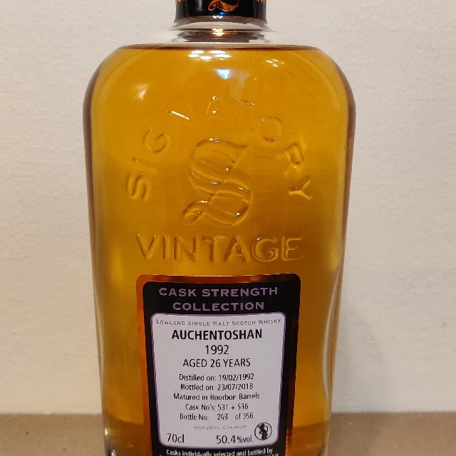 Auchentoshan 1992 26 Year Cask Strength Collection (Signatory)