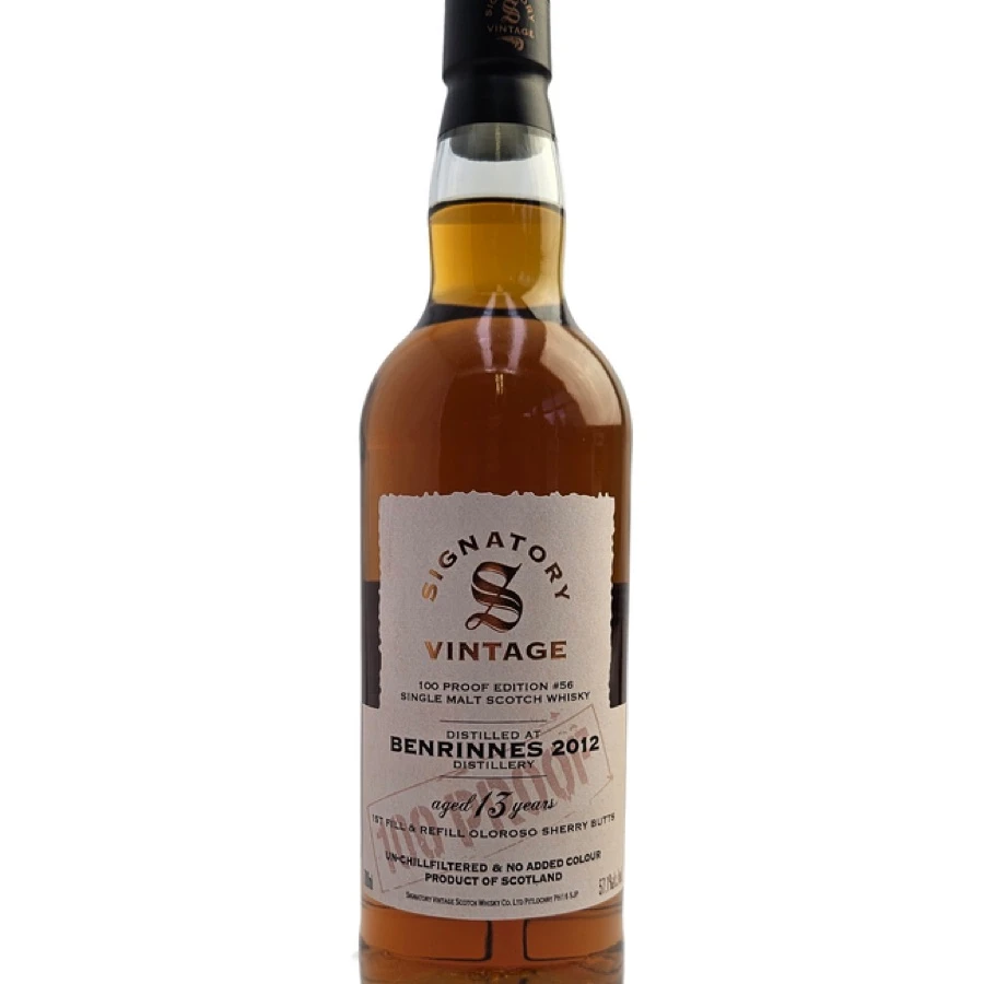 Benrinnes 13 years 2012 Signatory Vintage 100 Proof Edition