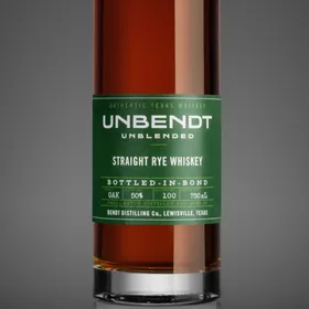 UNBendt Straight Rye Whiskey