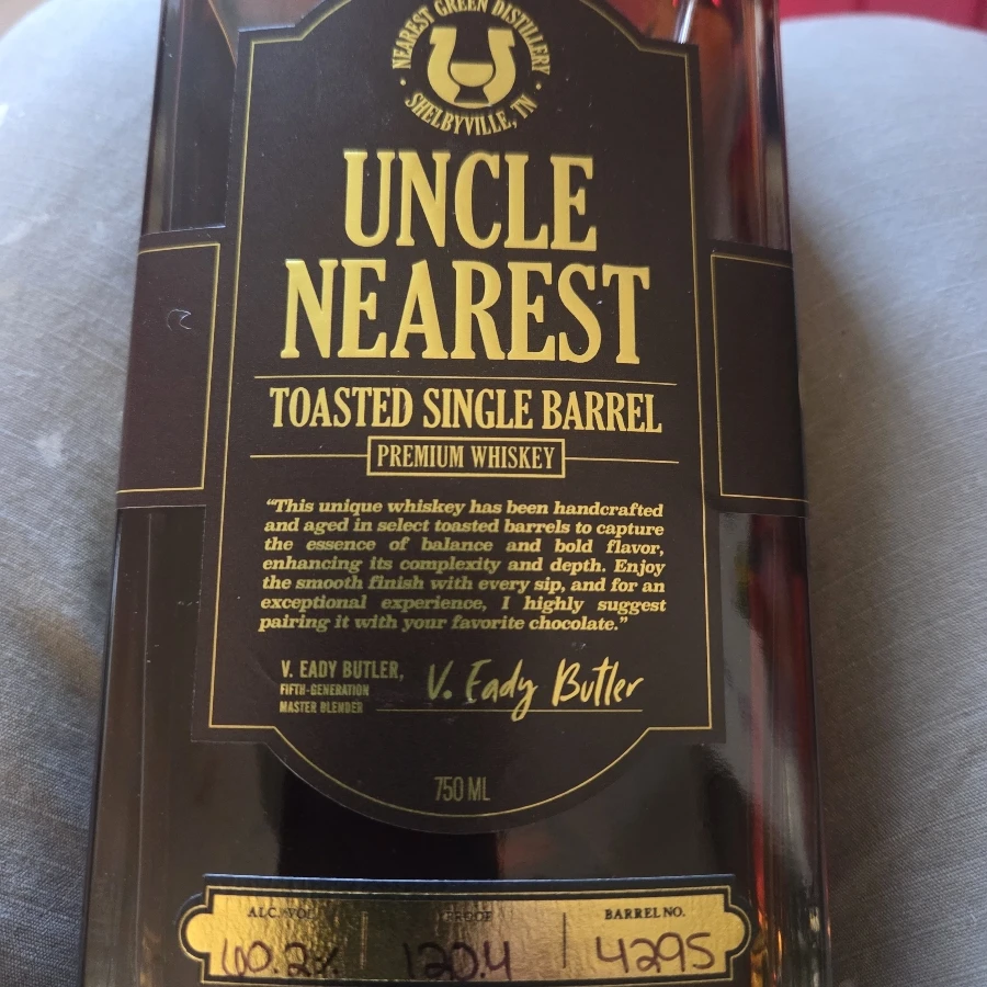 Uncle Nearest Toasted Single Barrel 2025 Barrel 4295