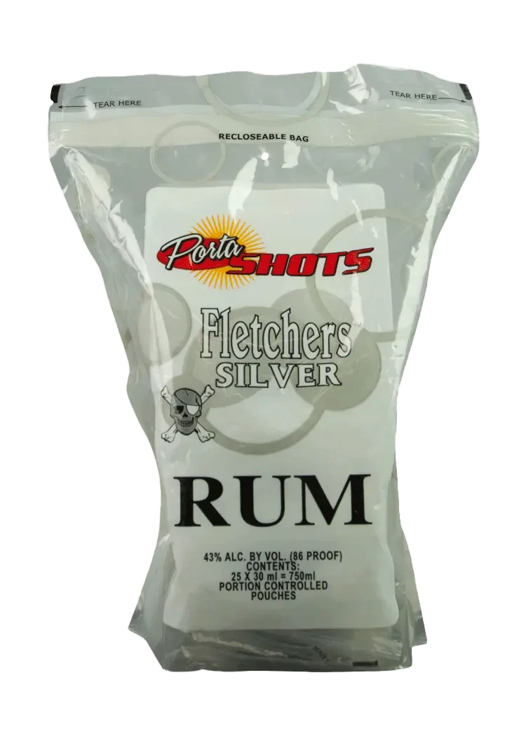 Portashots Fletchers Silver Rum