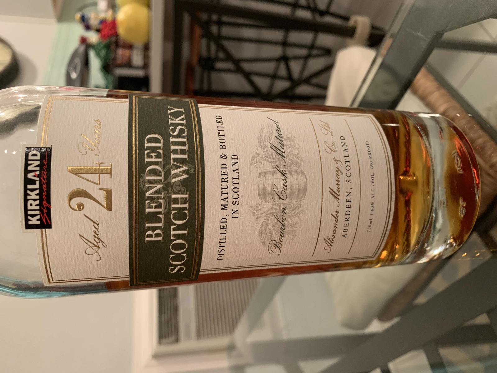 Kirkland 24 Year Blended Scotch Bourbon Cask Matured