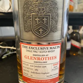 Glenrothes 20 years old 1996 exclusive malts (creative whisky company)