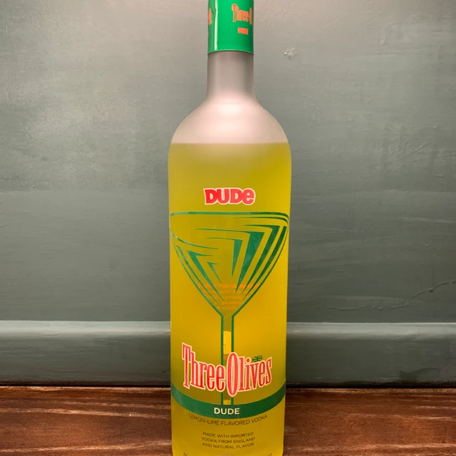 Three Olives DUDE. Lemon-Lime Flavored Vodka
