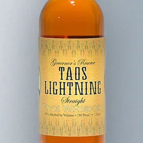 Governor's Reserve Taos Lightning Straight Rye Whiskey