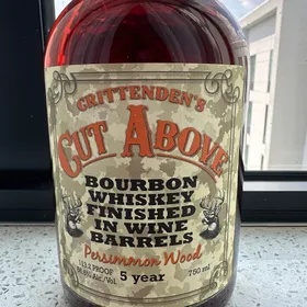 Crittenden's Cut Above finished in wine barrels (Persimmon wood)