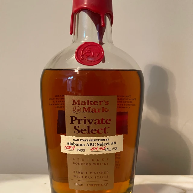 Makers Mark Private Select Alabama ABC Select #6