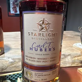 Starlight Distillery Carl T. Huber's Single Barrel Bourbon - Finished in Blueberry Port Barrels