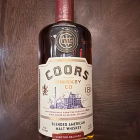 Coors Whiskey Co blended American Whiskey aged 8 years