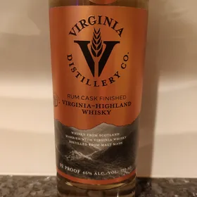 Virginia Distillery Co. Rum Cask Finished Virginia-Highland Whisky