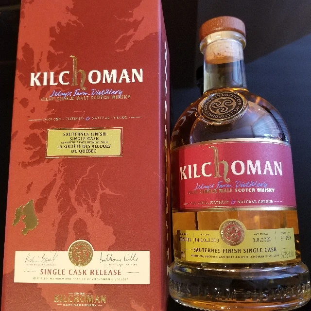 Kilchoman 8 years old sauternes finish single cask (Québec exclusive)