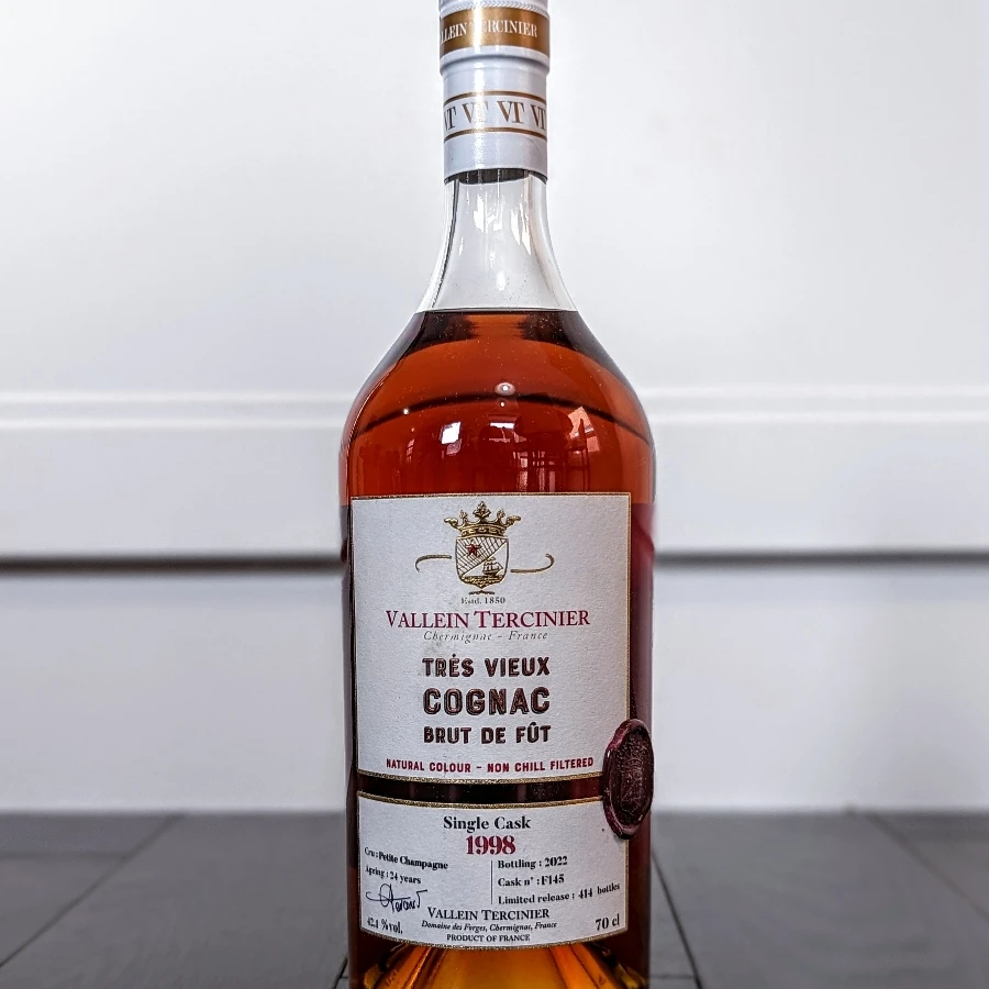 Vallein Tercinier Brut de Fut 1998 Single Cask Cognac