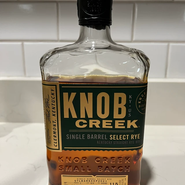 Knob Creek Single Barrel Select Rye W-J F-05 R-036