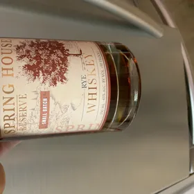 Spring House rye whiskey small batch