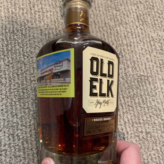 Old elk wheated bourbon gold eagle