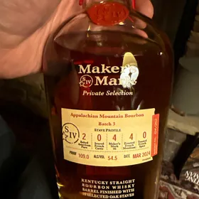 Maker's Mark Private Selection Appalachian Mountain Bourbon Batch 3