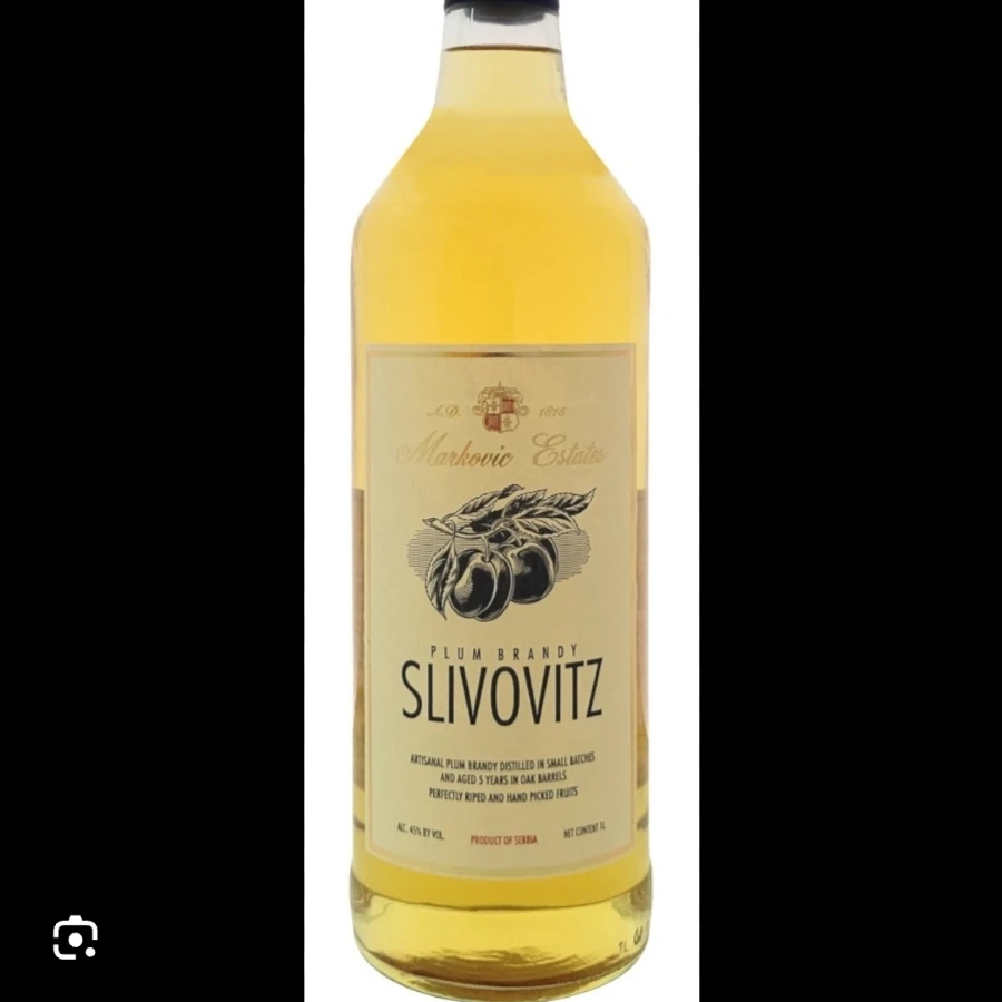 Markovic Estates Slivovitz Plum Brandy
