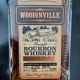 Woodinville Straight Bourbon Private Select(Richard's Liqours "We've got the Wood")