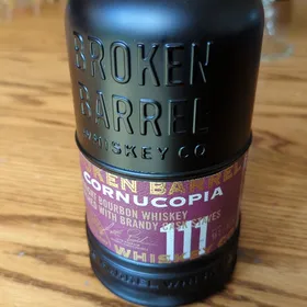 Broken Barrel Cornucopia straight bourbon whiskey finished with Brandy cask staves