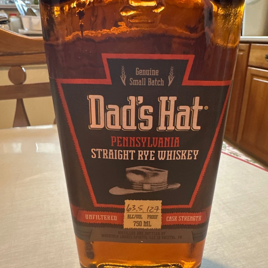 Dad's Hat Unfiltered Cask Strength Pennsylvania Rye Whiskey