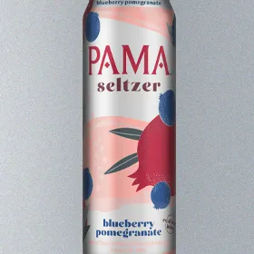 PAMA Seltzer Blueberry Pomegranate