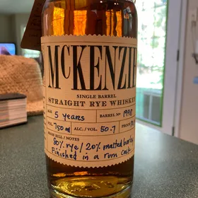 McKenzie Single Barrel Straight Rye Whiskey