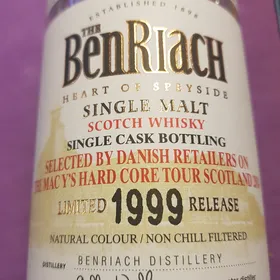 BenRiach Limited 1999 Release 15 Years