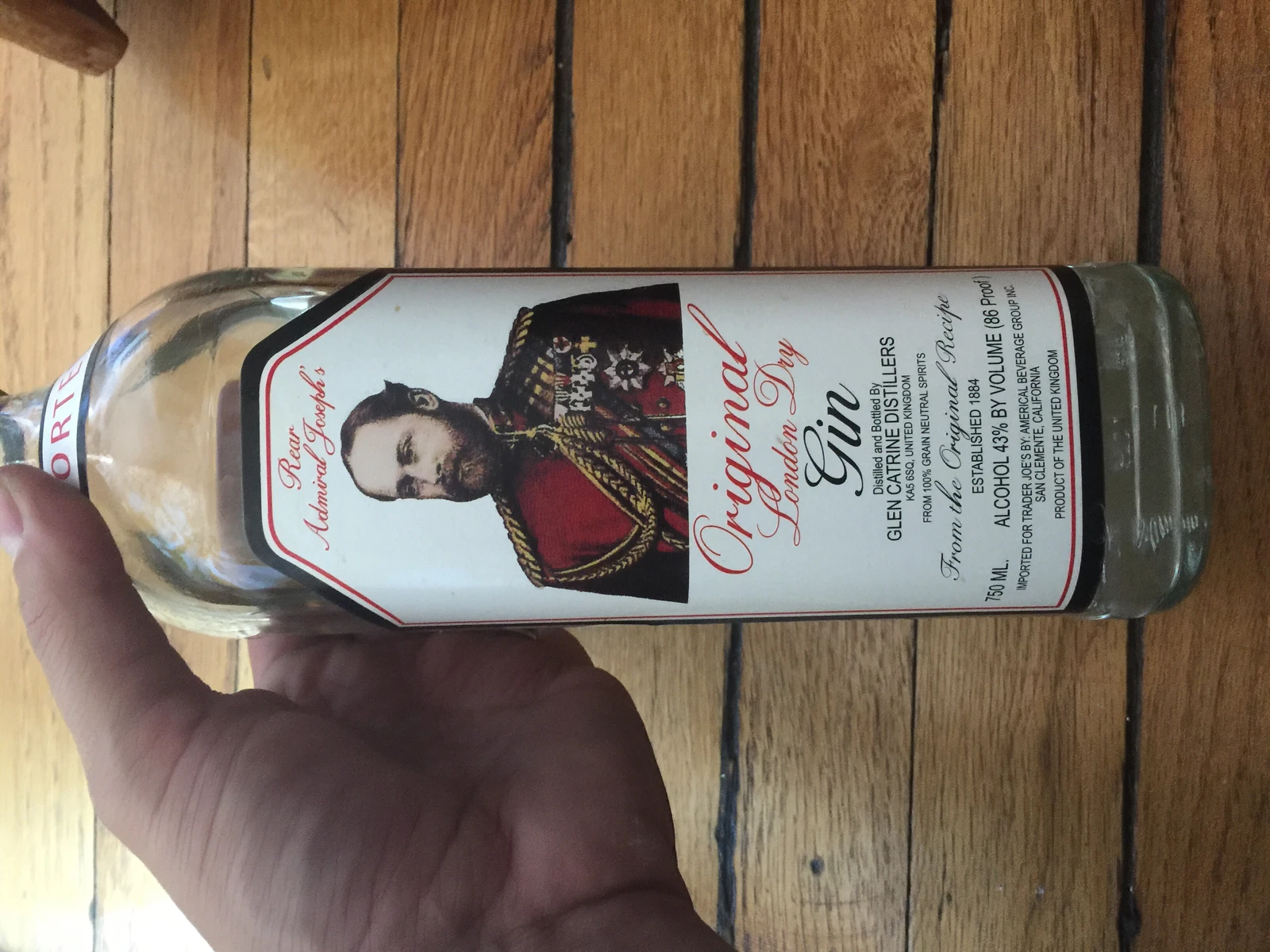 Rear Admiral Joseph's Original London Dry Gin