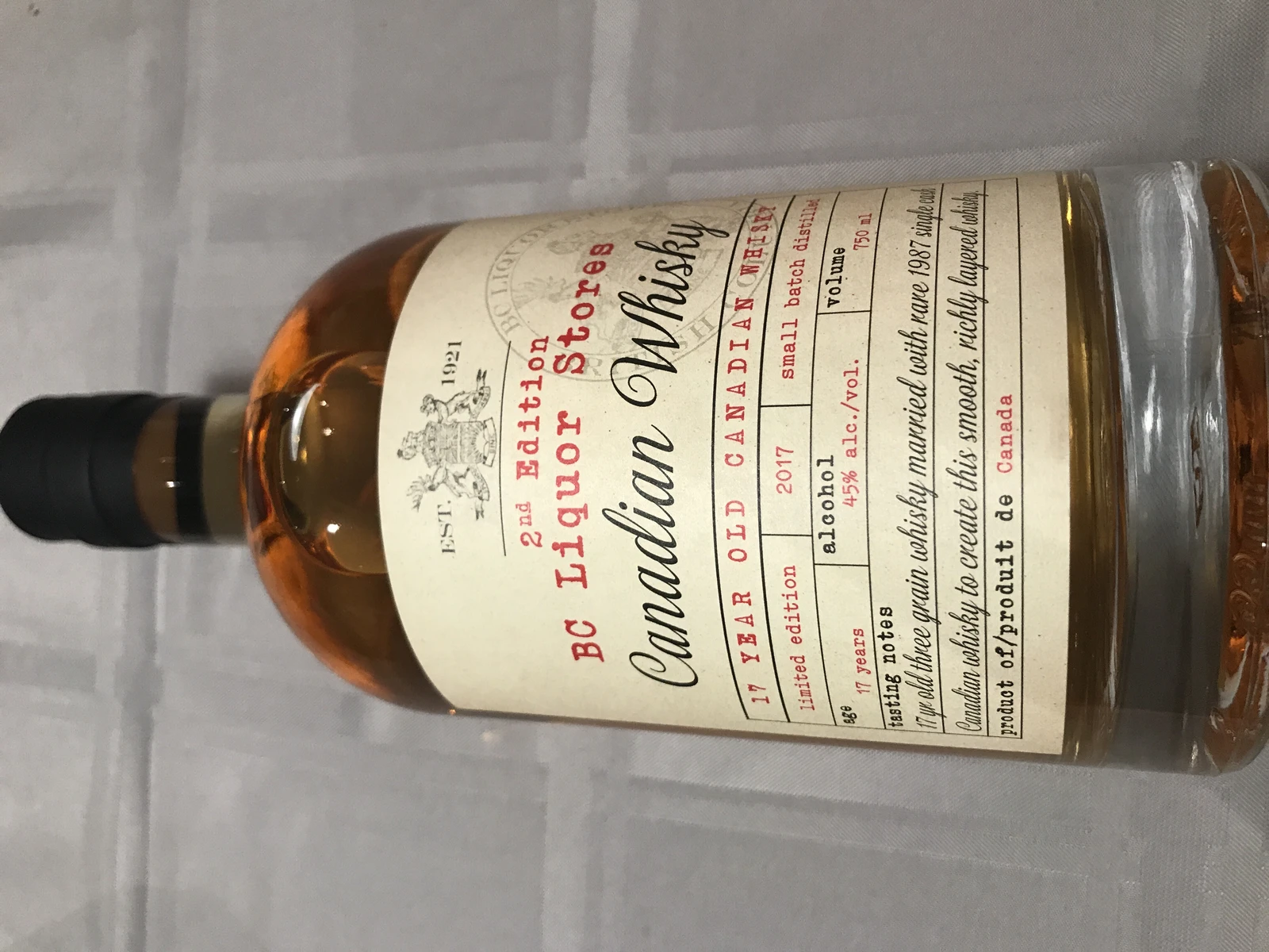 2nd Edition BC Liquor Store Canadian Whiskey