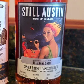 Still Austin Single Barrel Cask Strength Straight Rye Whiskey Limited Release (Total Wine Pick, Barrel # 20220121-1)