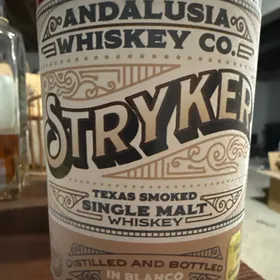 Andalusia Stryker Texas Smoked Single Malt (Canterbury Liquors)