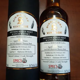 Signatory Mortlach 14 Year 2nd Fill Oloroso Sherry, Spec's