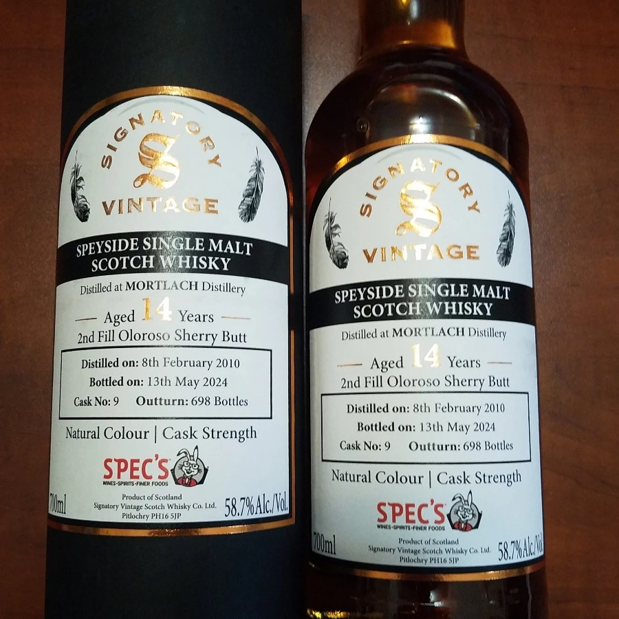 Signatory Mortlach 14 Year 2nd Fill Oloroso Sherry, Spec's