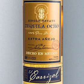 Tequila Ocho Extra Añejo El Carrizal 2008