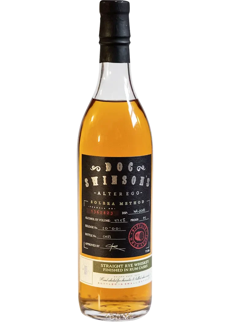 Doc Swinsons Alter Ego Solera Aged Rye Whiskey