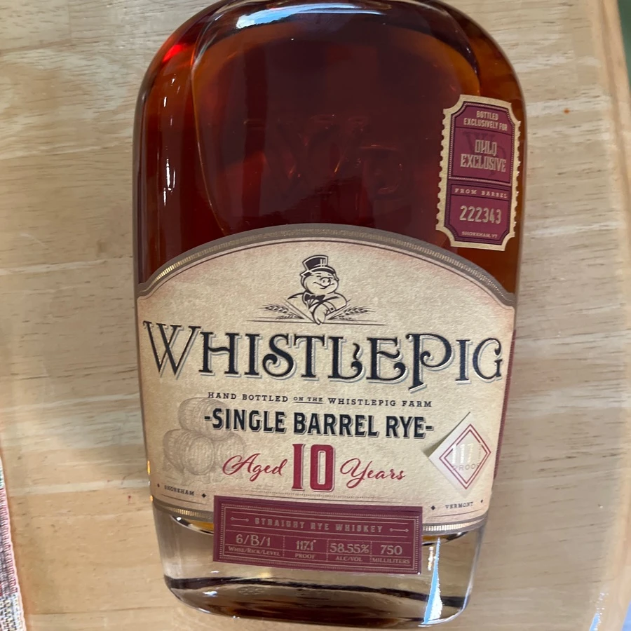 Whistlepig 10 Year Single Barrel Rye OHLQ Exclusive Barrel 222343