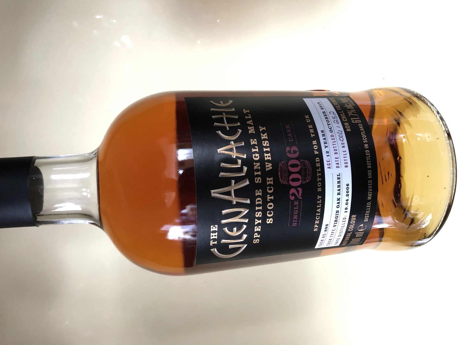 GlenAllachie 2006 12 Year Single Cask #896 Virgin Oak Barrel