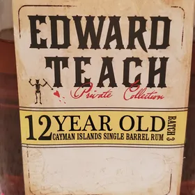 Edward Teach Private Collection Single Barrel Rum 12 Year Old