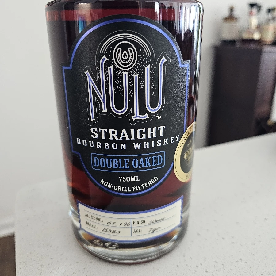 NULU Double Oaked Non Chill Filtered Charlotte Bourbon Society Select