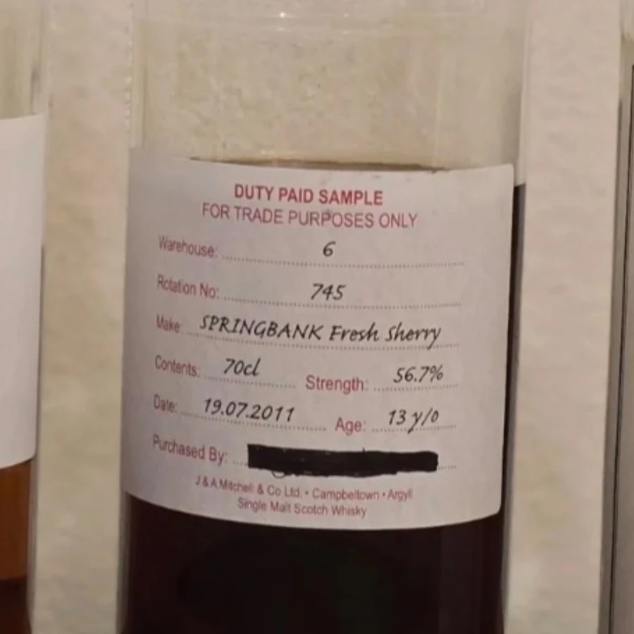 Springbank 2011 13 Years Fresh Sherry