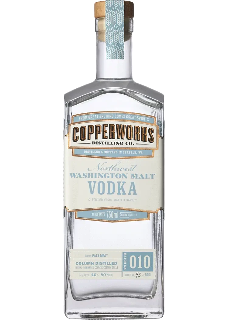 Copperworks Northwestern Washington Malt Vodka