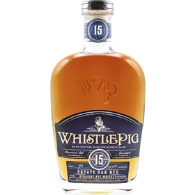WhistlePig Estate Oak Straight Rye Whiskey Aged 15 Years