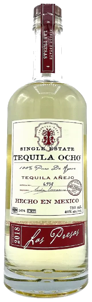 Tequila Ocho Añejo Las Presas 2018
