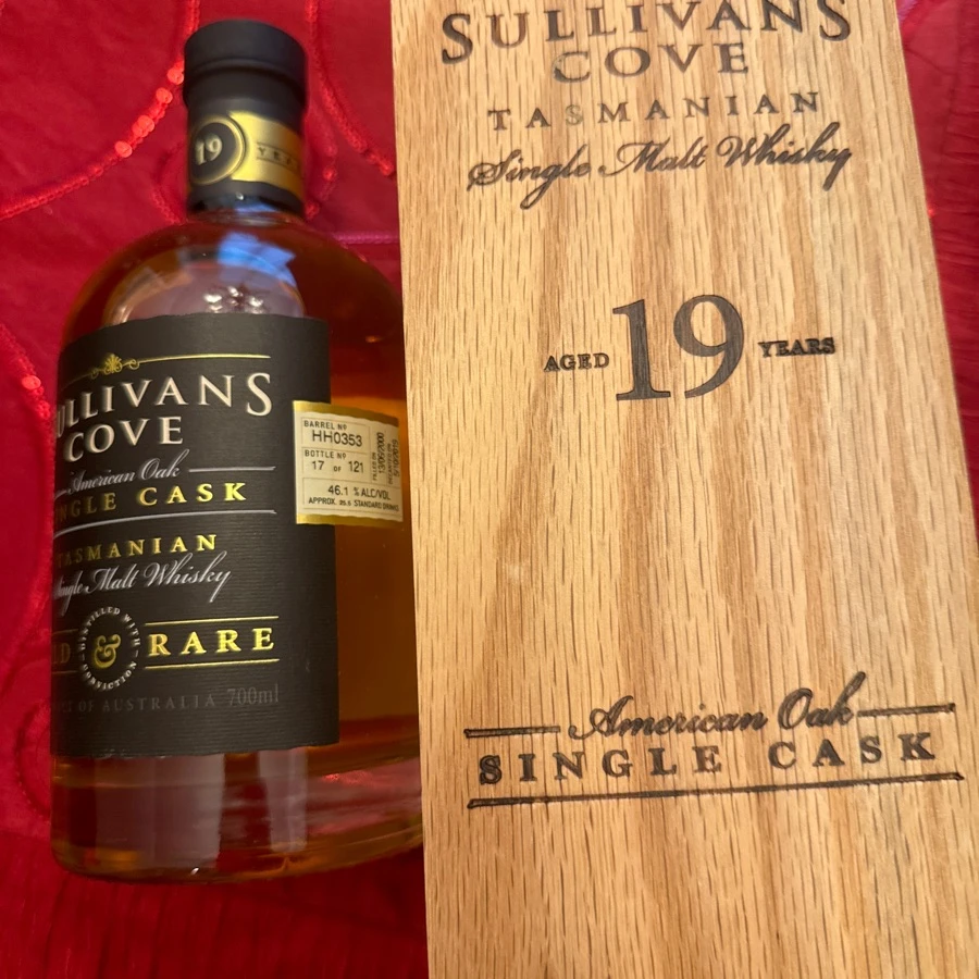 Sullivan's Cove Tasnmanian Single Malt Whiskey - 19 year American Oak Single Cask